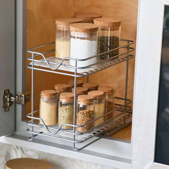 Household Essentials Glidez 2-Tier Spice Rack Organizer